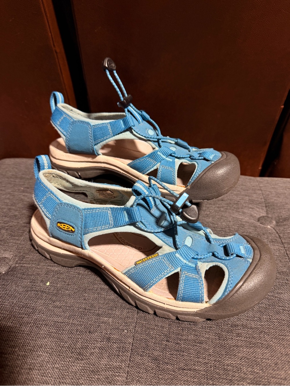 KEEN Venice H2 Blue Waterproof Hiking Sport Sandals Women's Size 8.5